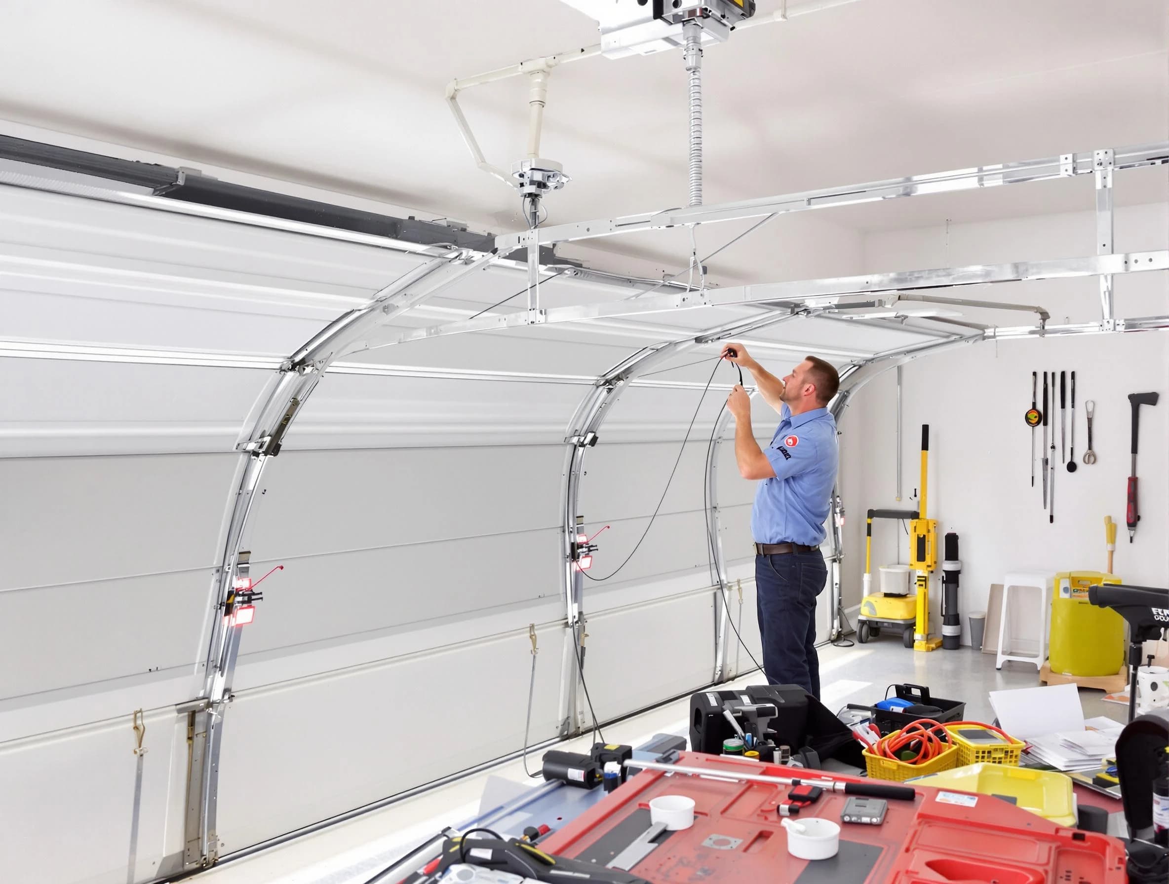 Garage door cable repair service by Kearny Garage Door Repair in Kearny