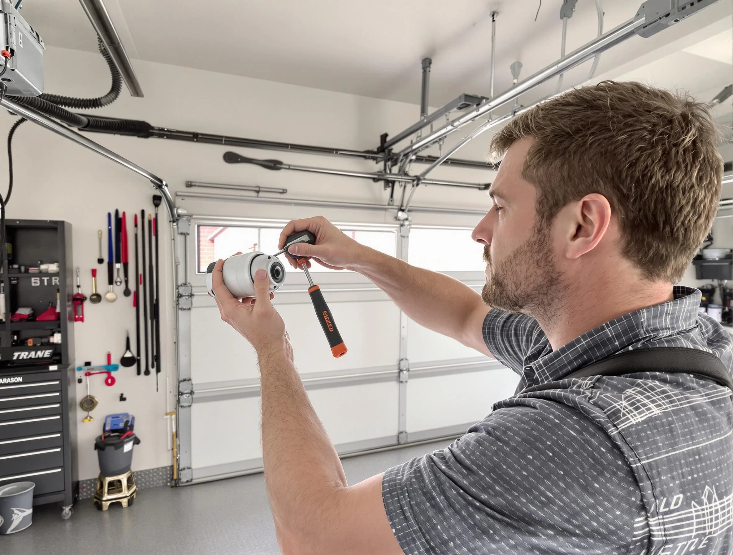 Garage door opener repair service by Kearny Garage Door Repair in Kearny