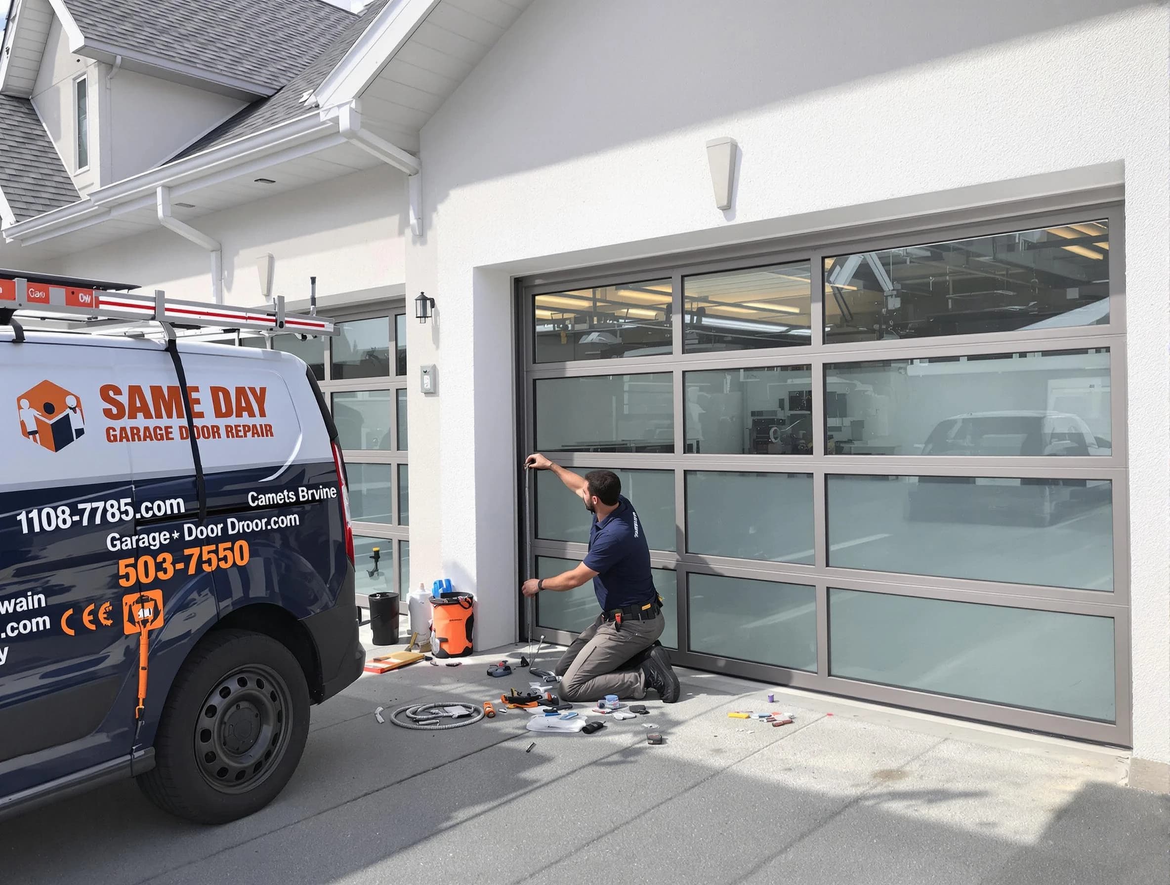 Same-day garage door repair service by Kearny Garage Door Repair in Kearny