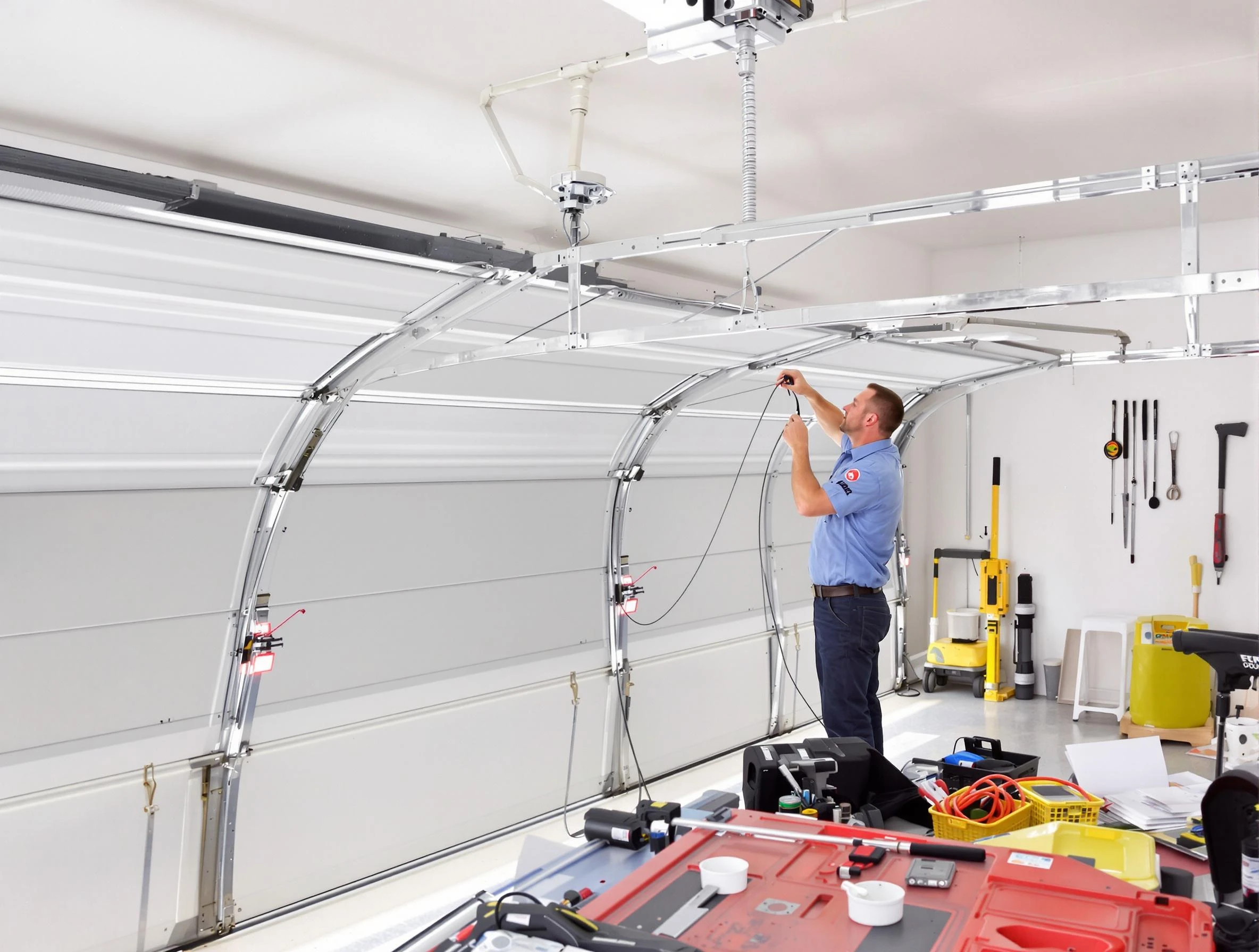 Garage door cable repair service by Kearny Garage Door Repair in Kearny