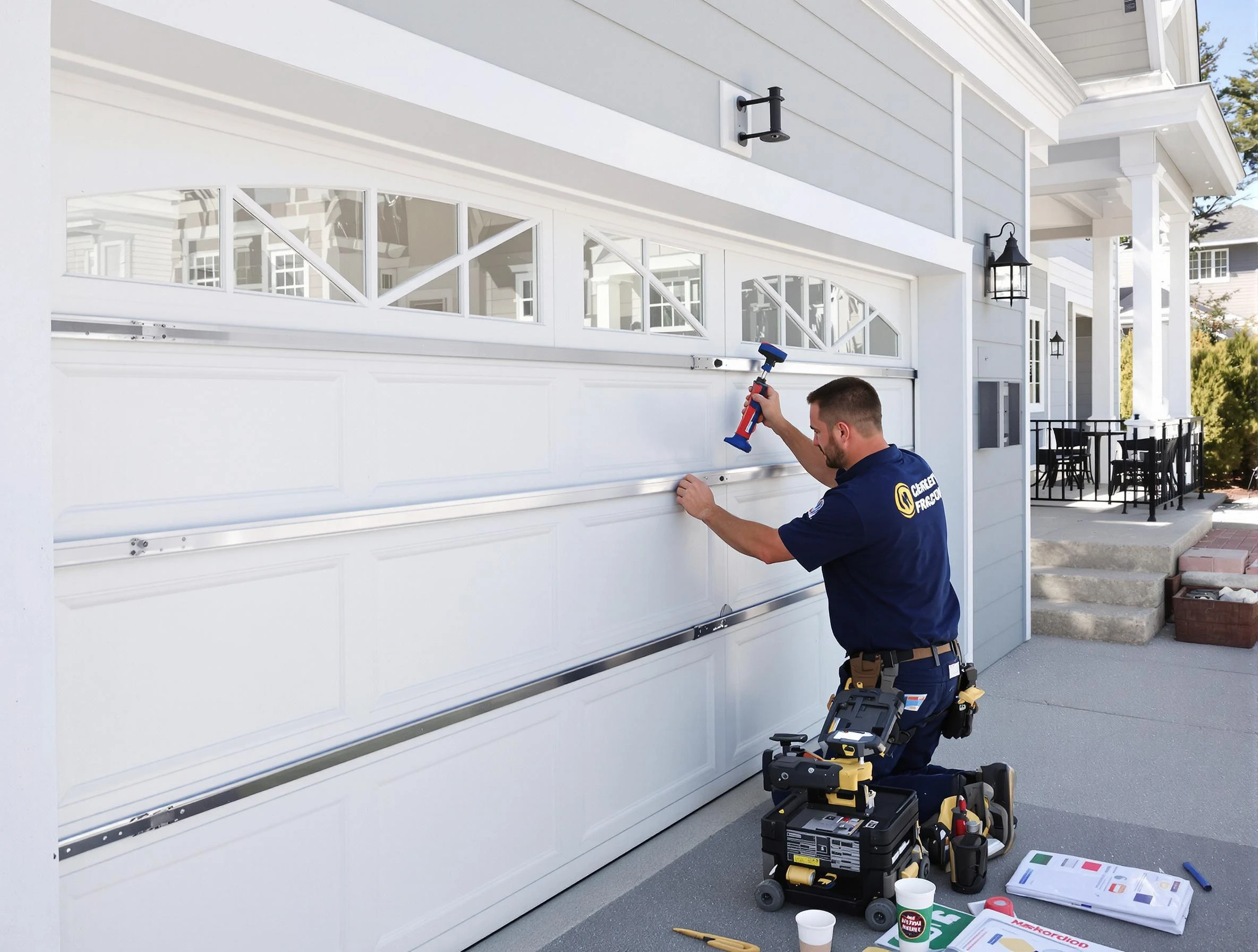 Professional garage door installation by Kearny Garage Door Repair in Kearny