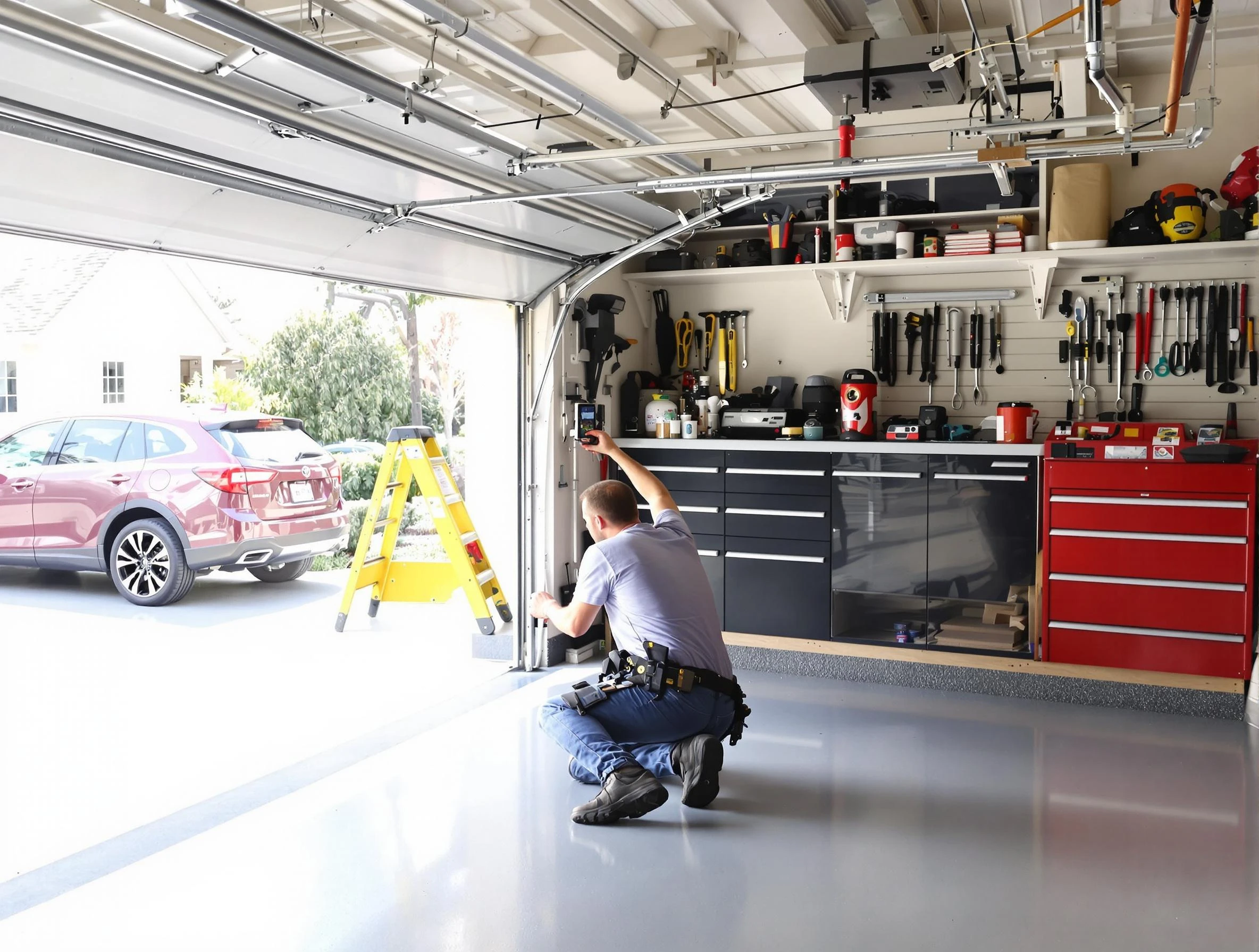 Local garage door repair service by Kearny Garage Door Repair in Kearny
