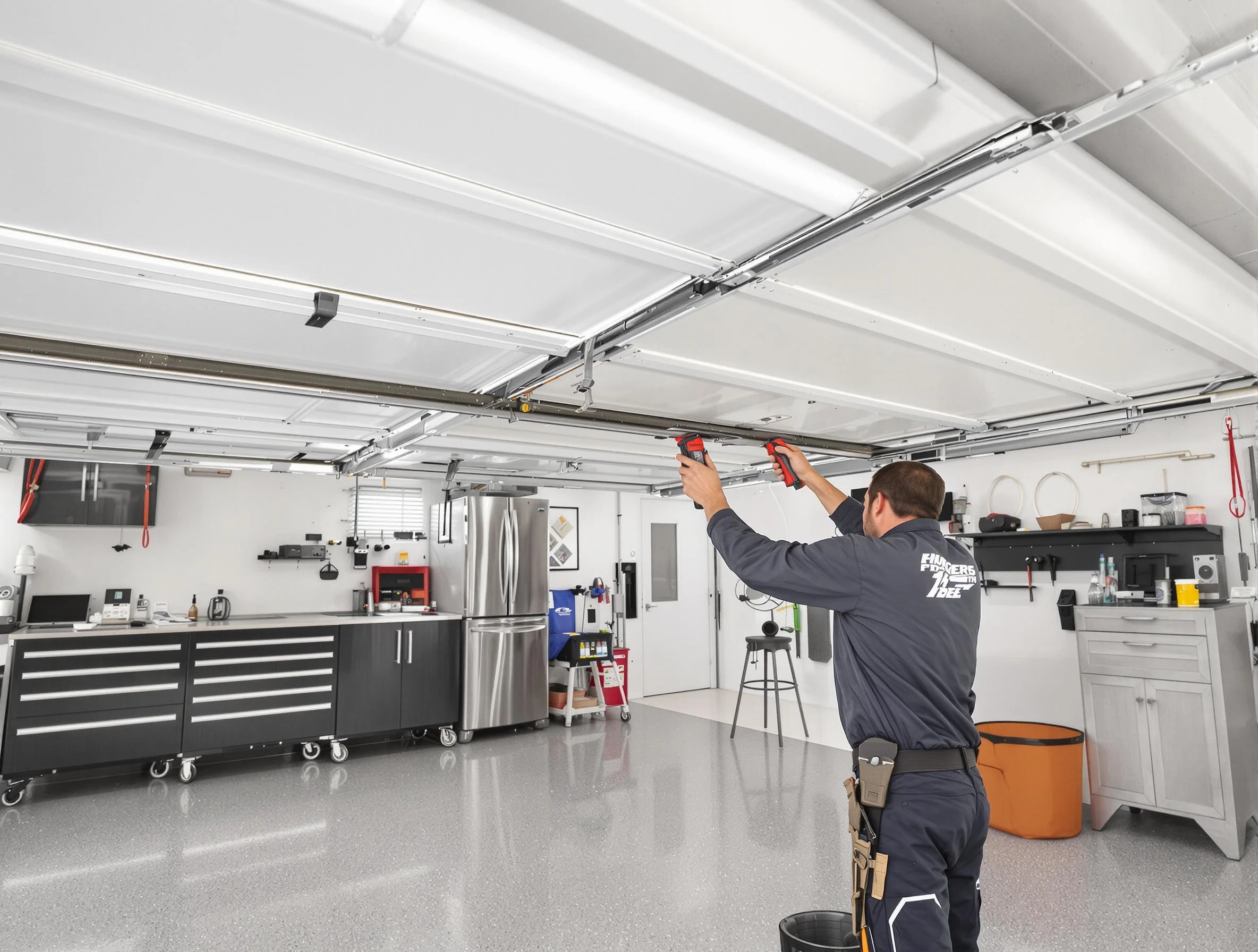 Overhead garage door repair service by Kearny Garage Door Repair in Kearny