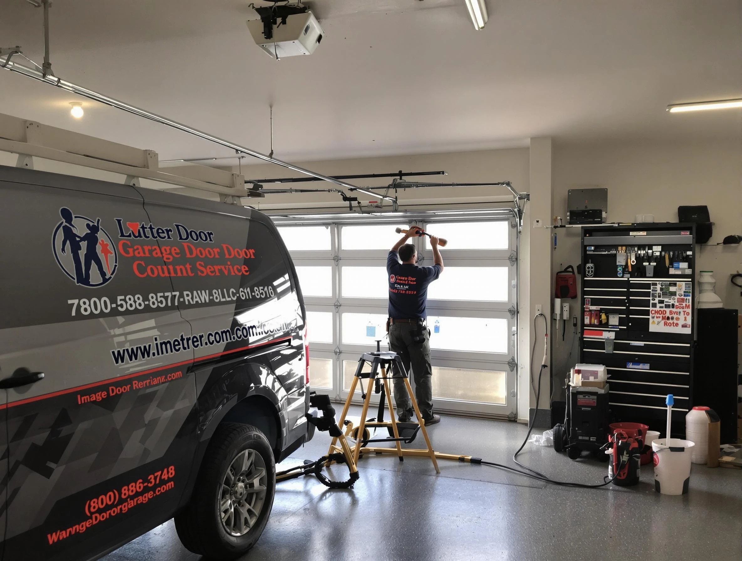 Kearny Garage Door Repair rapid response team performing same-day repair in Kearny