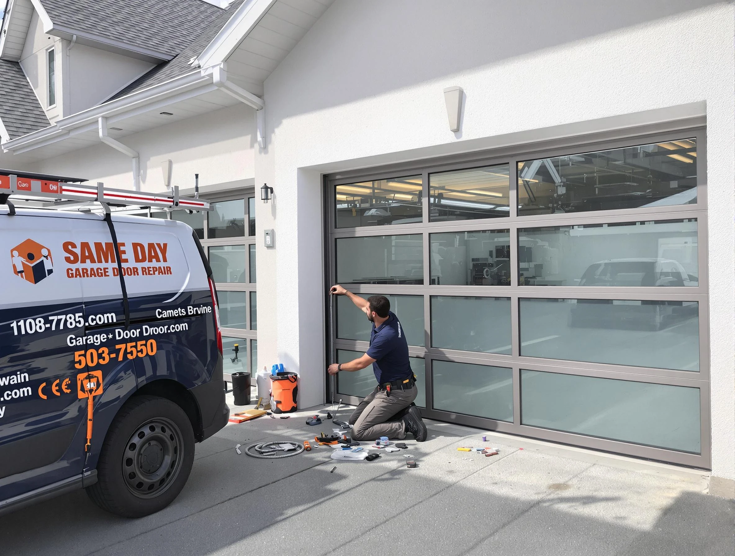 Same-day garage door repair service by Kearny Garage Door Repair in Kearny
